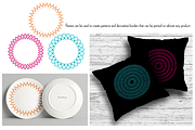 Embroidery Stitch Circle Frames, a Pattern Graphic by Melissa Held Designs (Thumbnail 2 of 4)