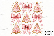 Pink Coquette Christmas Cake PNG, a Seasonal Illustration by Designworld (Thumbnail 1 of 4)