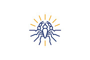 Creative Scorpion and Sunrays logo, a Branding & Logo Template by Shahjhan (Thumbnail 3 of 4)