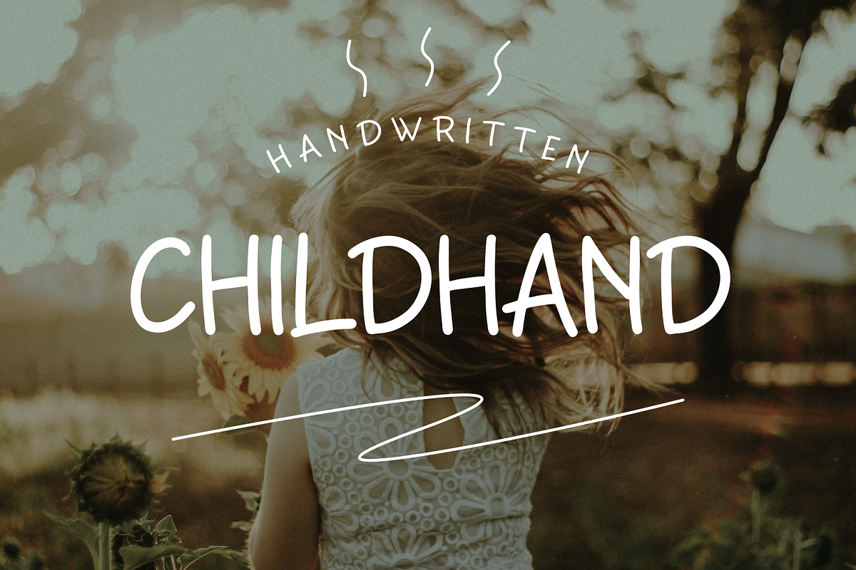 Childhand, a Slab Serif Font by lelevien (Photo 1 of 6)