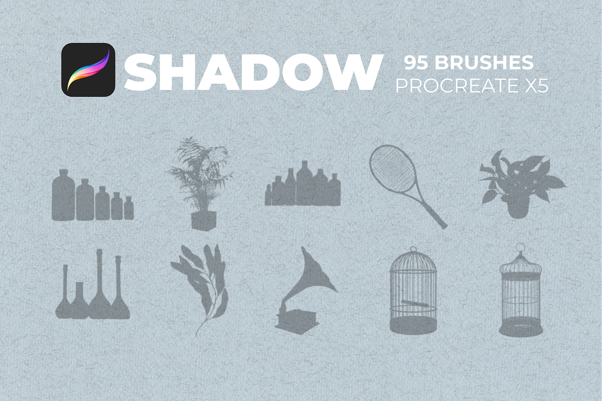 95 Shadows for PROCREATE, a Brush Add-On by Graphics Resources (Photo 7 of 13)