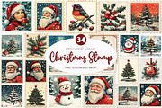 Christmas Postage Stamp Png, an Illustration by SinaCreation (Thumbnail 1 of 5)