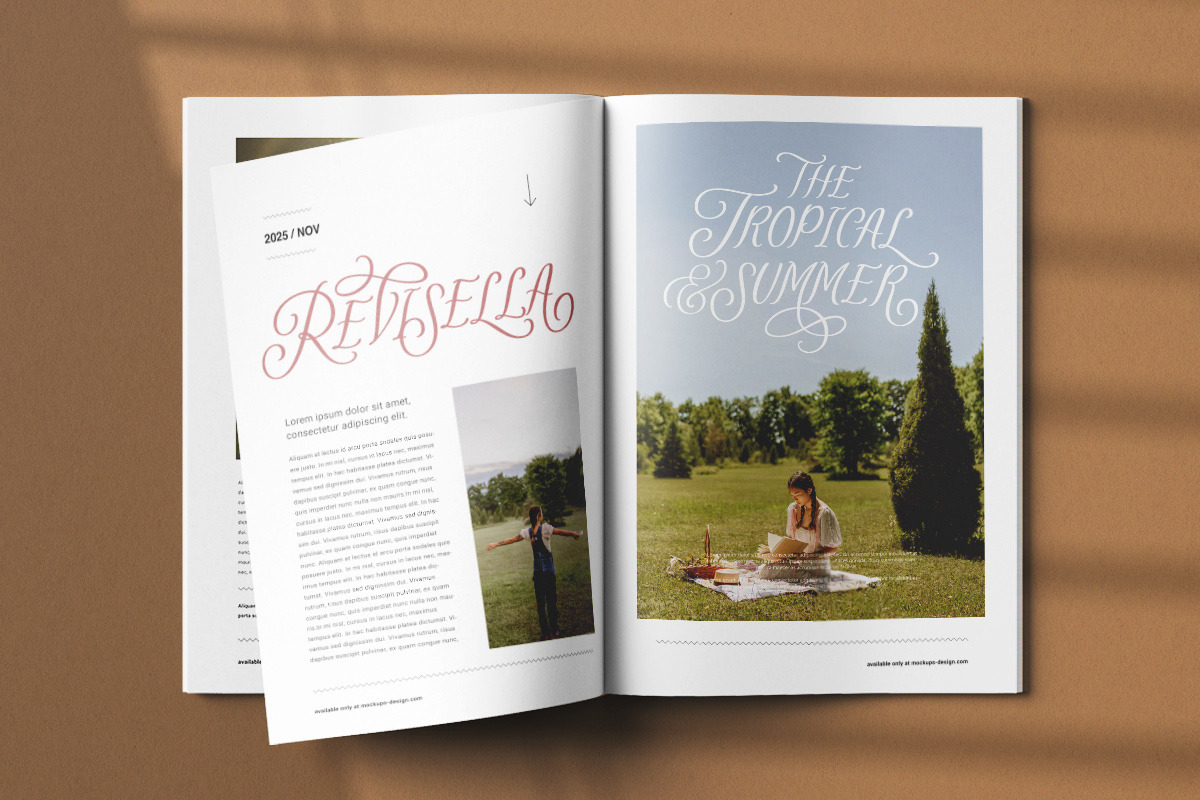 Revisella Typeface, a Script Font by Letterhend Studio (Photo 5 of 9)