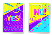 Poster Bundle, Memphis style, a Texture Illustration by OKart.studio (Thumbnail 4 of 5)