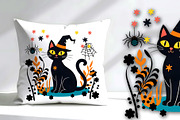 Halloween Cat in the Meadow, an Animal Illustration by Sharon Schwalbe (Thumbnail 2 of 5)