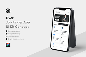 Over - Job Finder App UI Kit