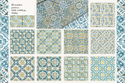 Azulejos watercolor tiles & Patterns, a Pattern Graphic by Jenny Quince (Thumbnail 10 of 12)