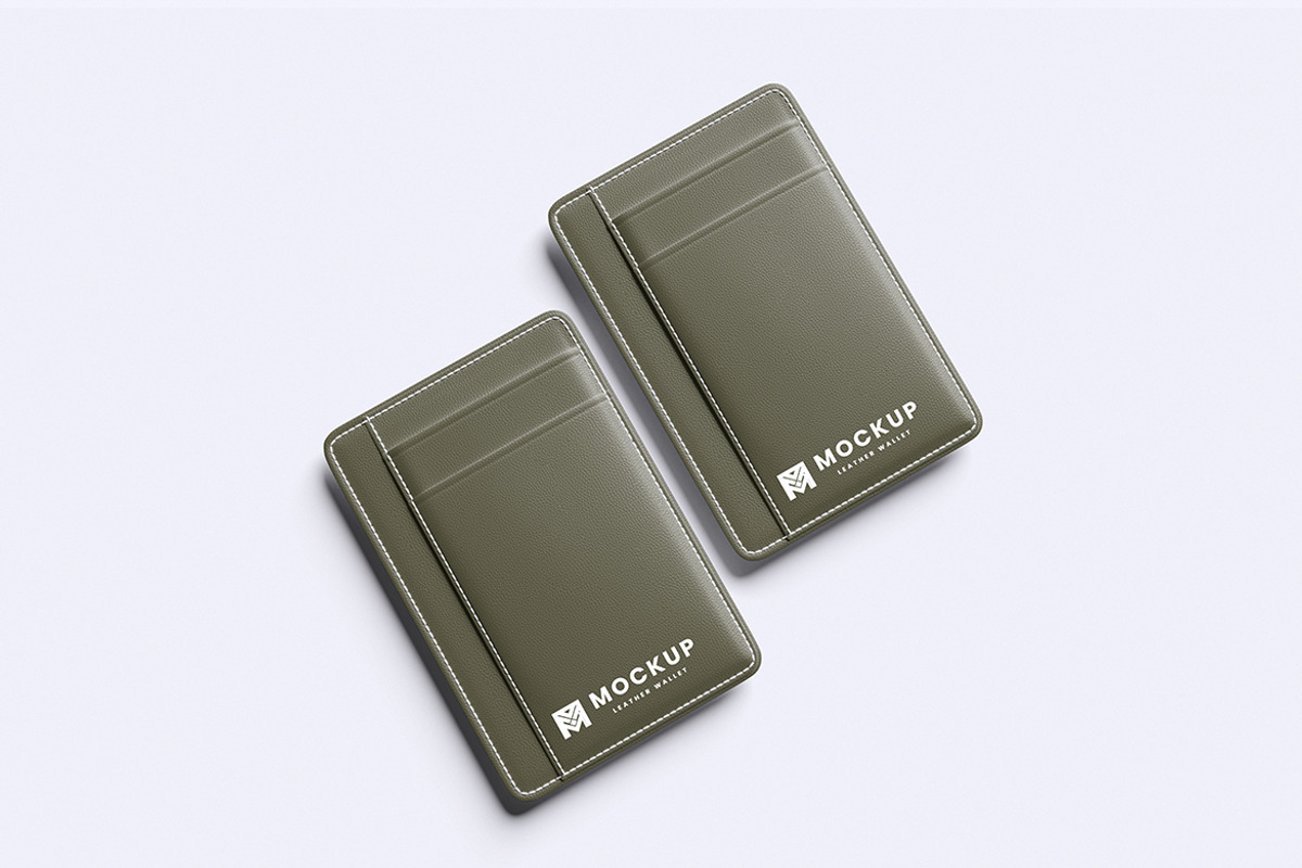 Elegant Wallet Mockup, a Merchandise Mockup by Pikachudesign (Photo 3 of 5)