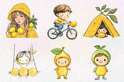 Lemon Kid Clipart, an Illustration by CreationArt (Thumbnail 5 of 9)
