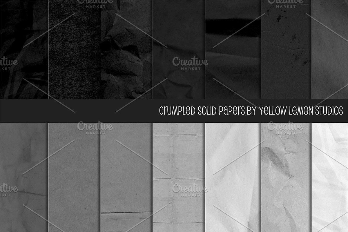 Black and Grey Wrinkled Backgrounds, a Texture Graphic by Yellow Lemon Studios