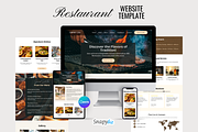 Restaurant Website Canva Templates, a Landing Page Template by Snapybiz (Thumbnail 6 of 11)