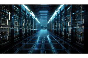 server data farm ai generated, a Technology Photo by pikepicture