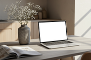 Aesthetic Neutral Laptop Mac Mockup, a Mac Mockup by Julia Anderi - Studio (Thumbnail 2 of 2)