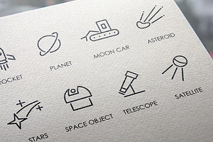 Space Thinline Icons