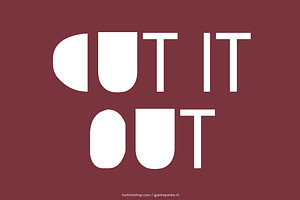 Cut it Out handmade Font