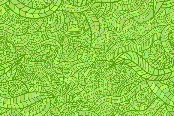 Floral Mosaic Vector Pattern