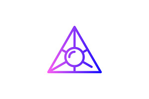 Search Engine and Triangle Logo, a Branding & Logo Template by Signatoro