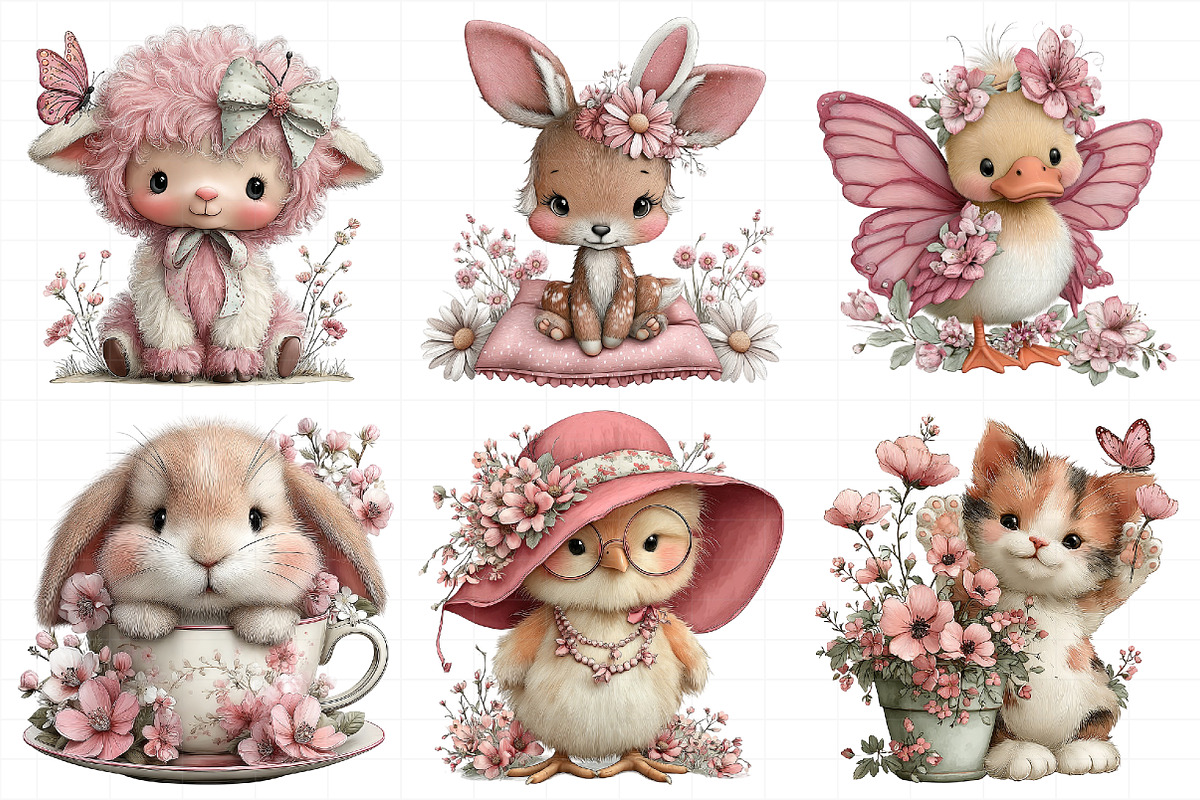 Whimsical Spring Animal Clipart, an Illustration by Daily.Designs (Photo 8 of 8)