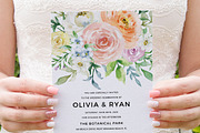 Pastel watercolor floral invitation, an Invitation Template by Inkpower (Thumbnail 3 of 7)