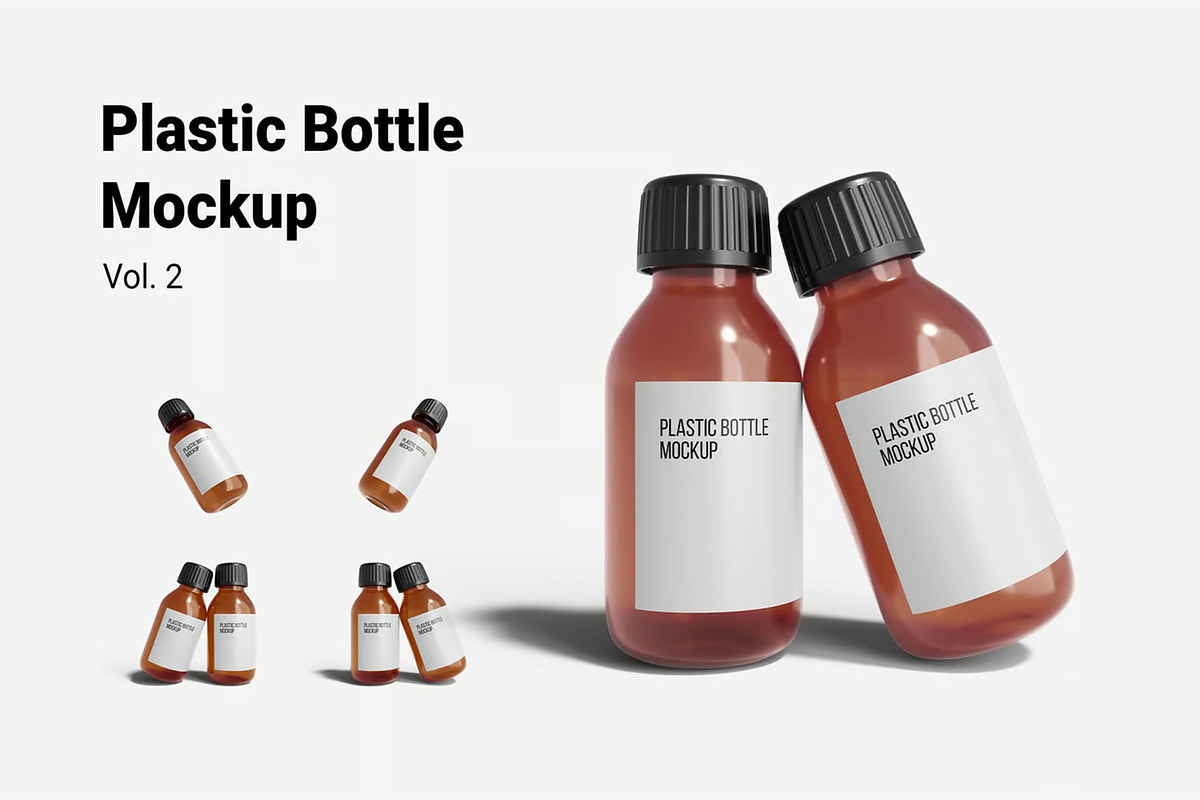 Plastic Bottle Mockup, a Product Mockup by SilverStudio778 (Photo 1 of 5)