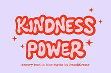 Kindness Power // Groovy Font Set
