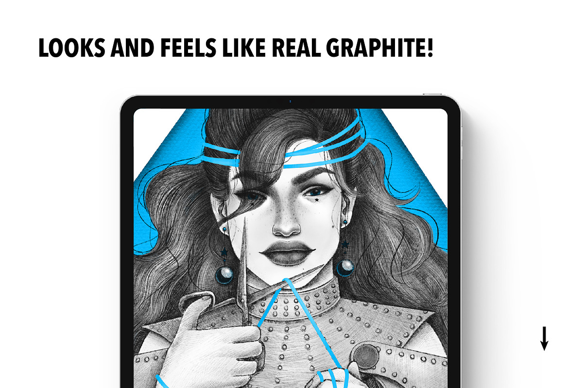 25 Graphite Brushes for Procreate, a Brush Add-On by Riveros Illustration (Photo 10 of 10)