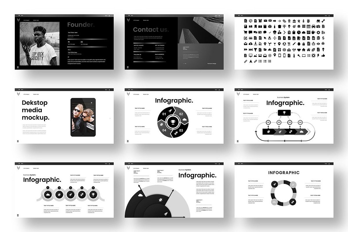 Makan – Business PowerPoint Template, a Presentation Template by Dens Creative Studio (Photo 5 of 6)