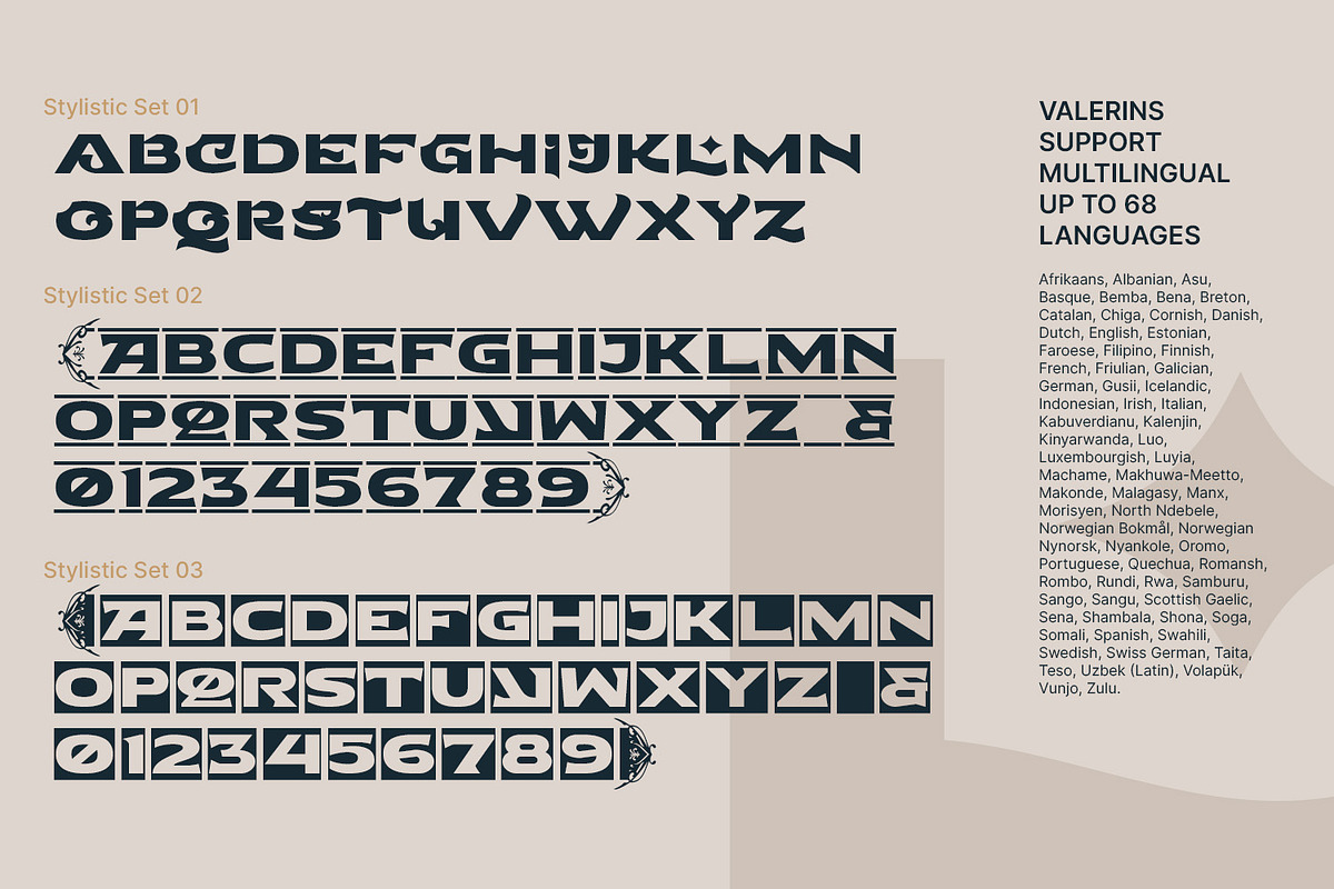 Valerins, a Symbol Font by Nathatype (Photo 8 of 15)