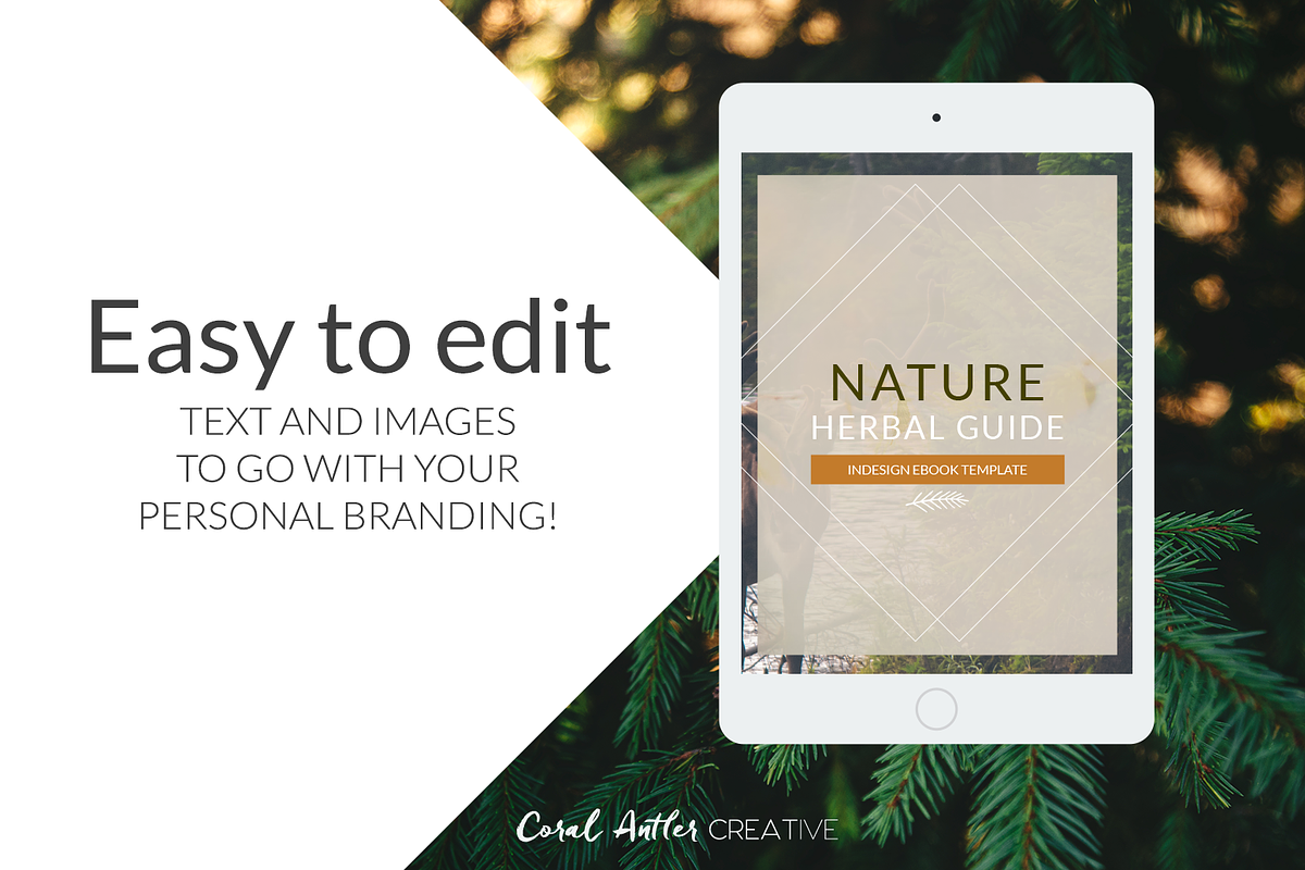Nature InDesign Ebook Template, a Presentation Template by Coral Antler