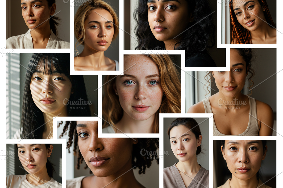 50 Diverse Women Face Stock Images, a Photo by pixelonix (Photo 3 of 3)