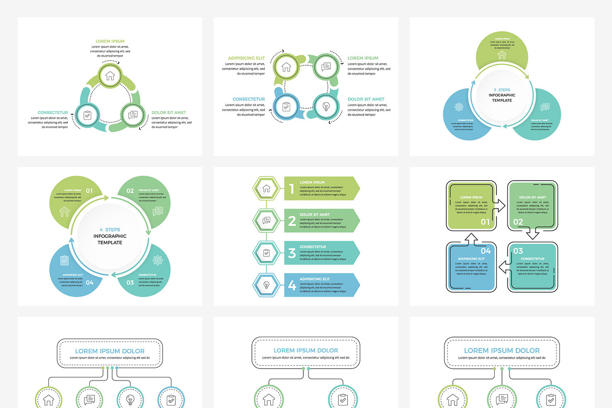 Infographic Templates Collection, an Object Graphic by PixMarket (Photo 6 of 11)