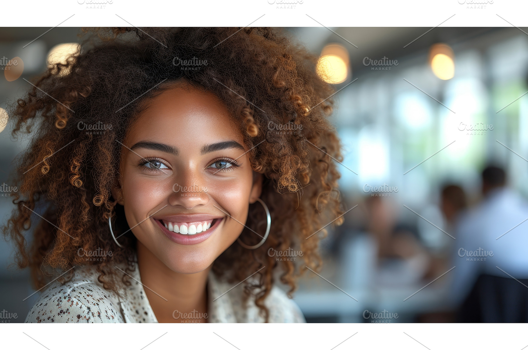 The businesswoman is laughing with, a Person Photo by ZinetroN