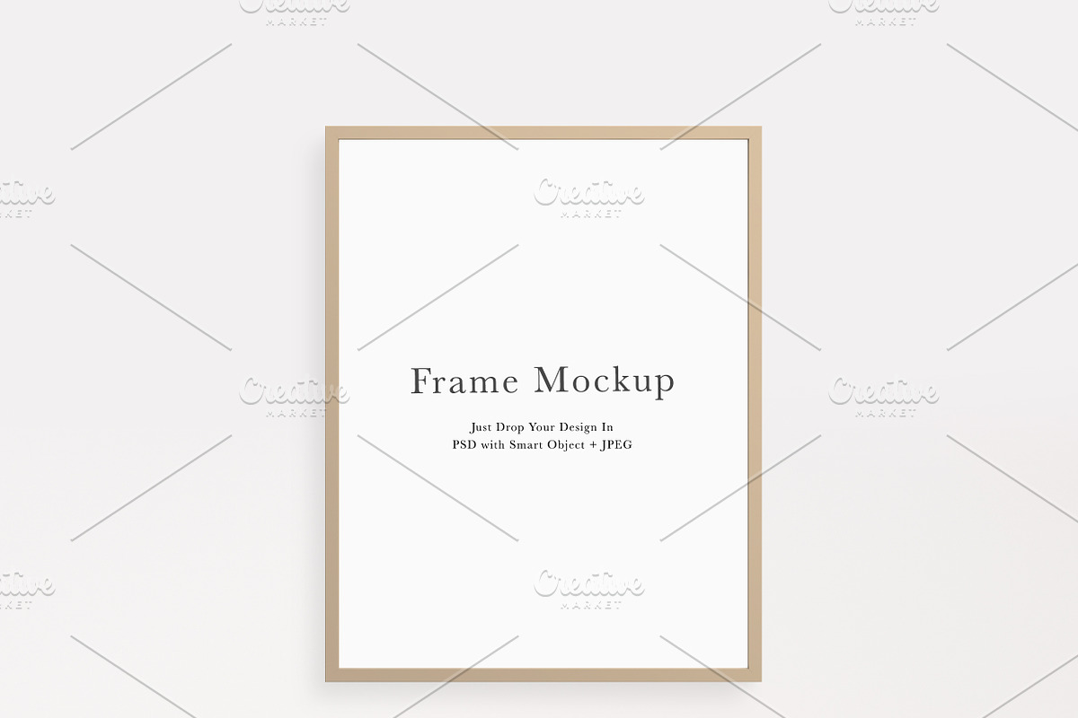 Frame Mockup #2394, Beige Portrait, a Print Template by Kzara Visual Concepts (Photo 1 of 2)