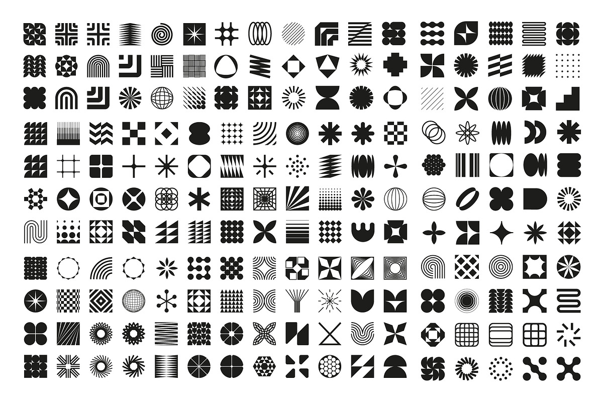 200 Geometric Shapes, an Object Graphic by DOBROGRAPH (Photo 5 of 9)