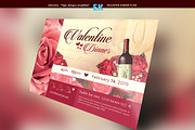 Valentine Dinner Flyer Template, a Flyer Template by Epickita (Thumbnail 1 of 3)