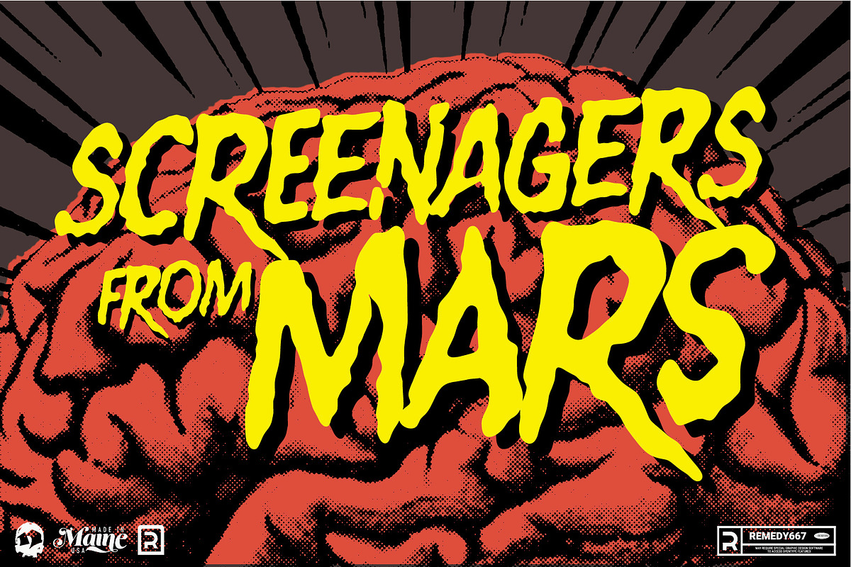 Brains for Breakfast - Sci-Fi Font, a Handwritten Font by Remedy667 (Photo 10 of 10)