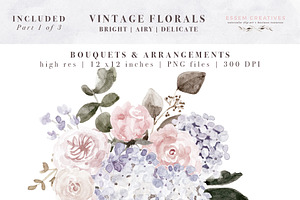 Dusty Purple Flower Clipart Graphics