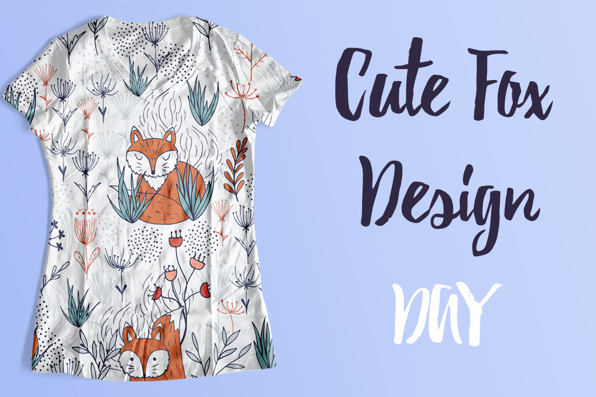 Cute fox.Vector design collection, an Animal Illustration by TashaDraw (Photo 3 of 10)