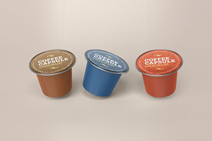 Coffee Capsule Mockup Packaging