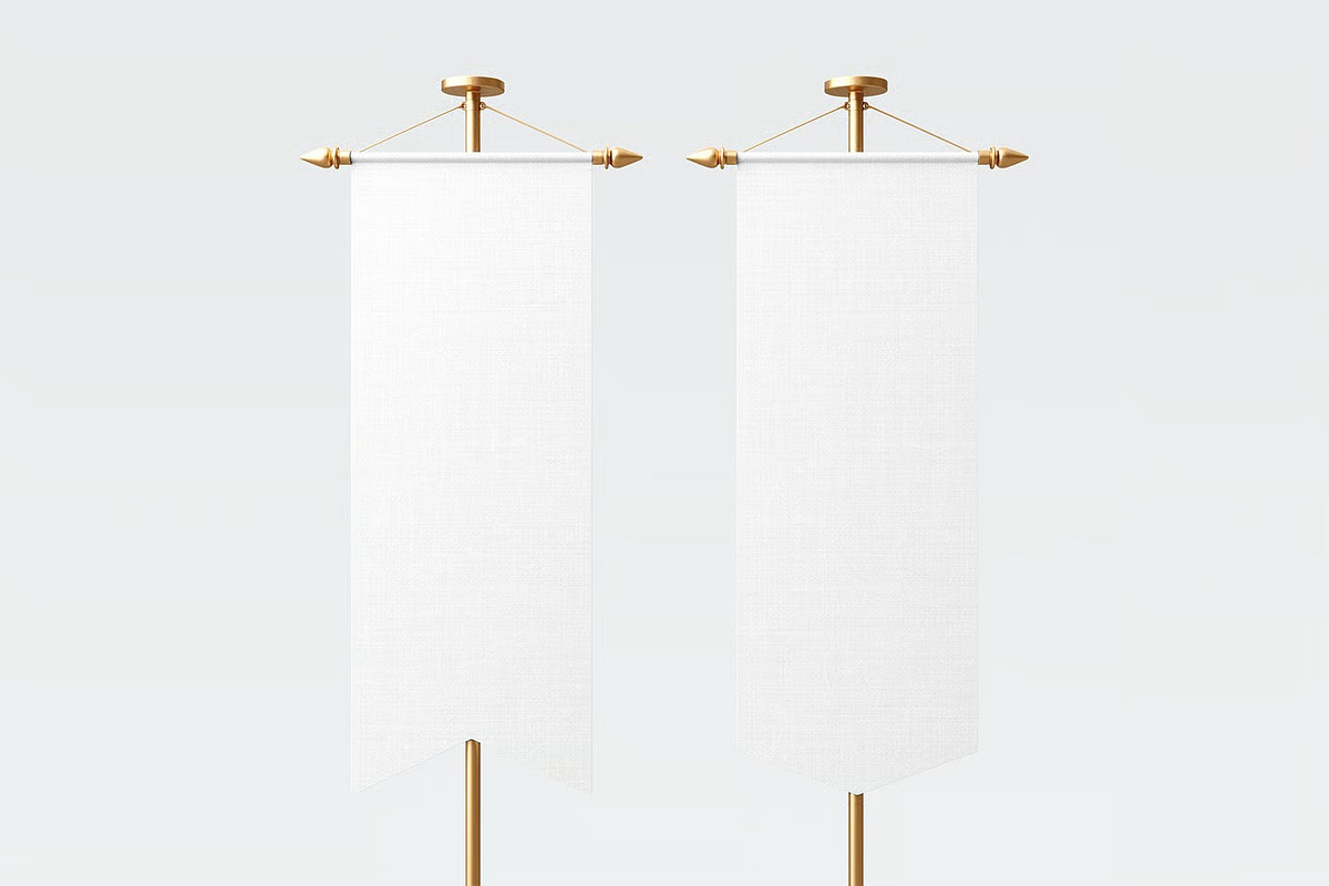 Vertical Banner Mockup, an Advertising Mockup by zpackcreative (Photo 2 of 4)
