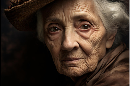 Portrait of senior woman with, a Person Photo by Ylivdesign