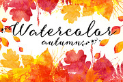 15 watercolor autumn backgrounds, a Texture Graphic by Art of Sun (Thumbnail 1 of 3)
