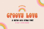 Groovy Love Font, a Sans Serif Font by Salt & Pepper Designs (Thumbnail 1 of 8)