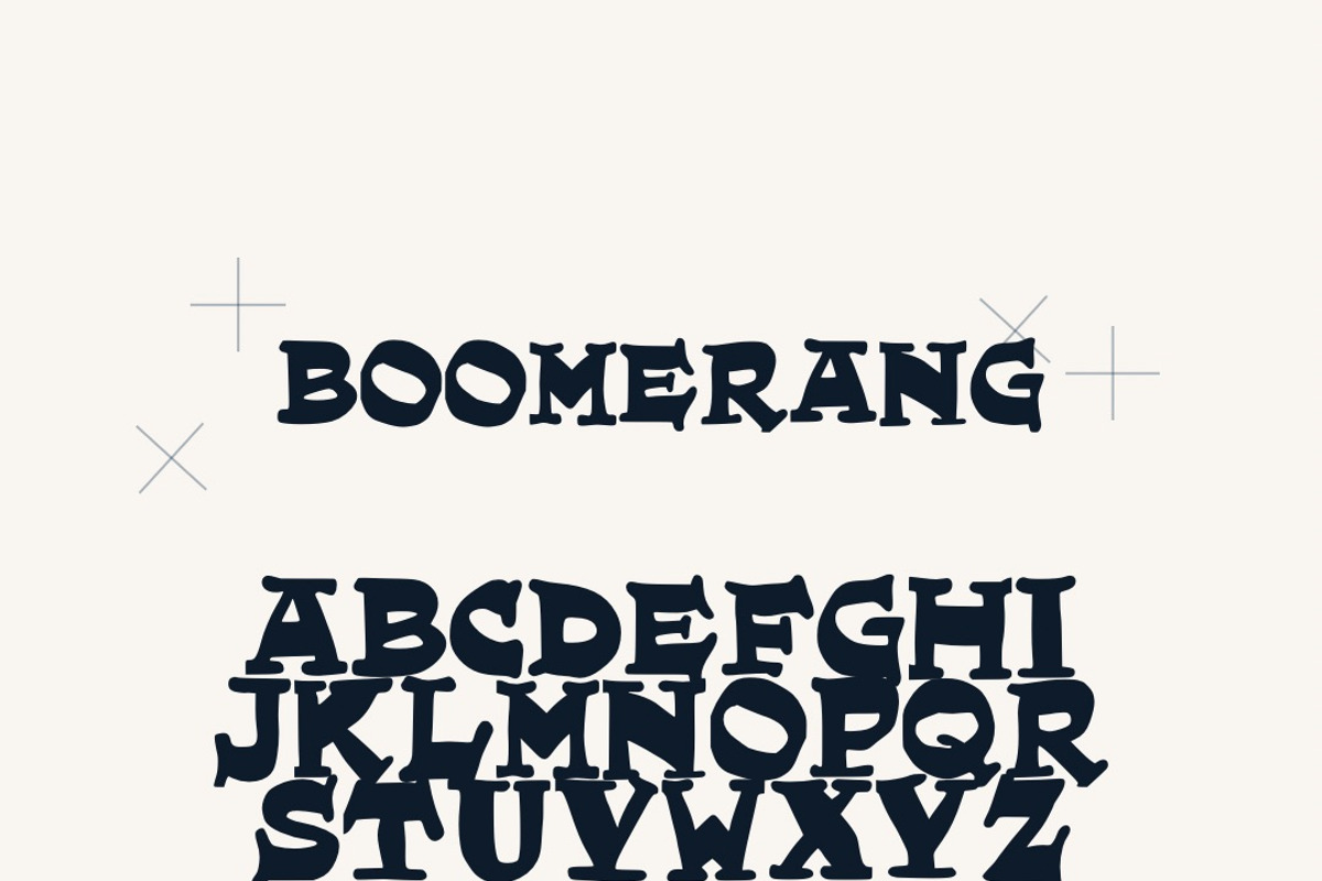 BOOMERANG Midcentury Modern Font, a Slab Serif Font by MALA HORA ARTIST STUDIO ✨ (Photo 16 of 18)