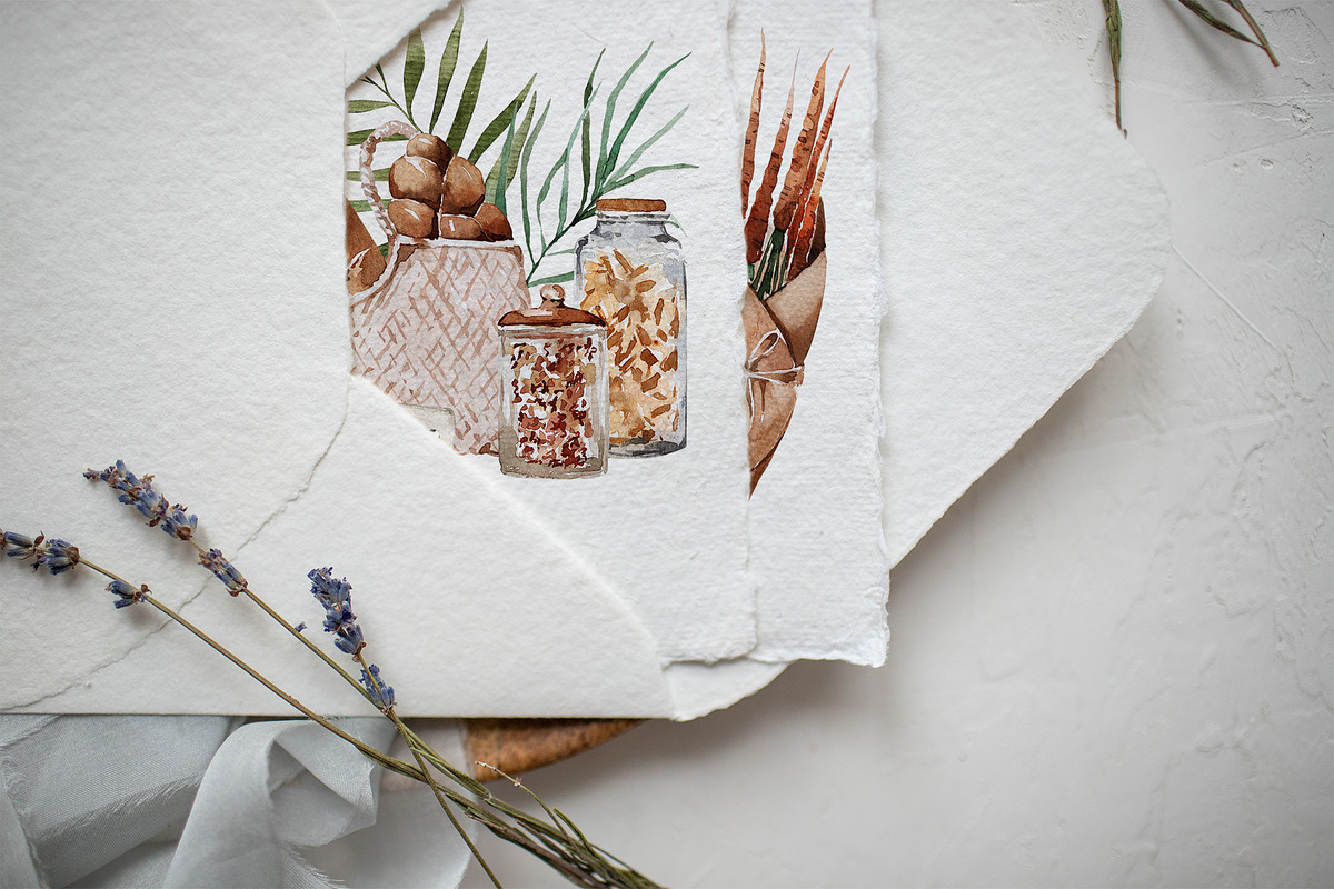 ZERO WASTE Aesthetics + Greenery, a Food Illustration by Muse Artist