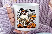 Spooky Witch Ghost Saurus png, an Illustration by Craft Nest (Thumbnail 4 of 6)