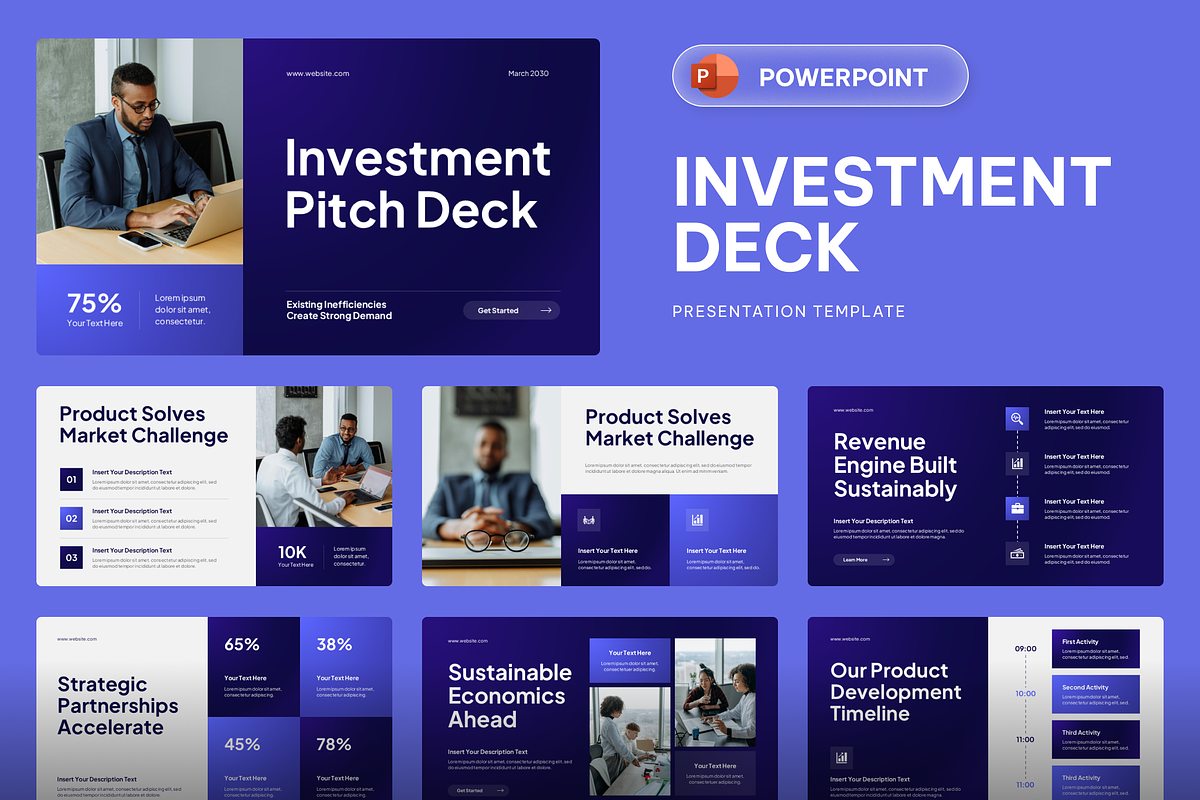 Investment Deck Powerpoint, a Presentation Template by Sixtemp (Photo 1 of 3)