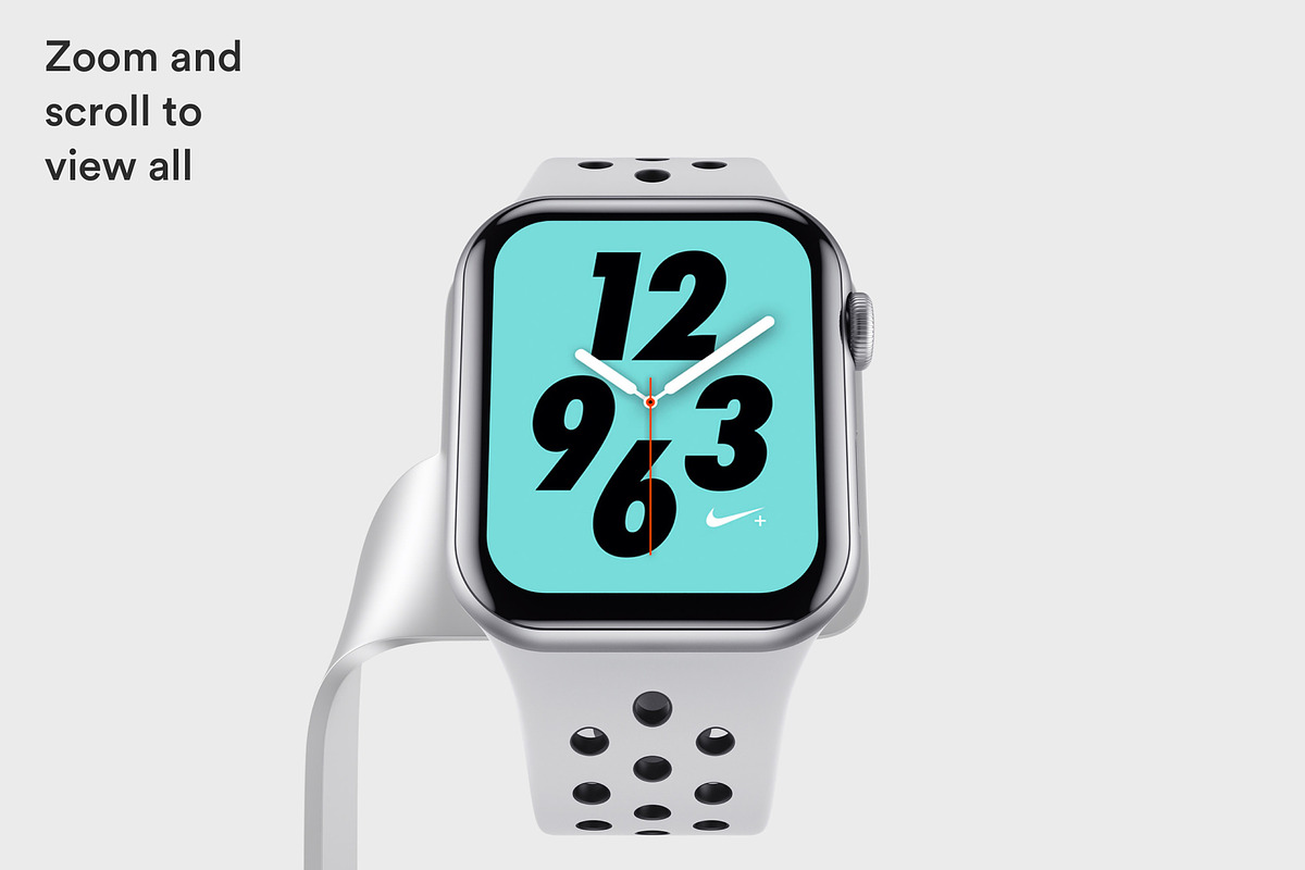 Apple Watch 4 Mockups | PK, a Wearable Device Mockup by ls.graphics (Photo 4 of 8)