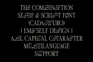 ED Cadamuro - Combination Font