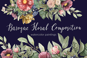 Baroque Floral Composition